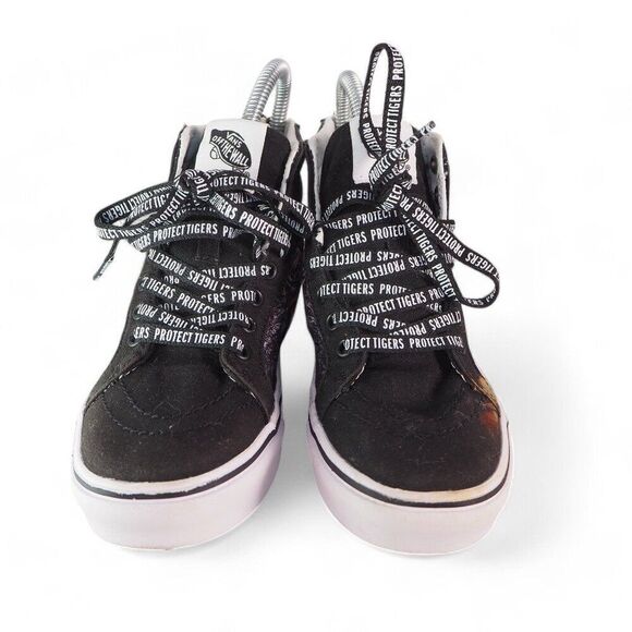 Vans x Discovery ComfyCush Sk8-Hi "Project Cat" Black / Multicolor Youth 3 - Picture 3 of 11